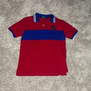 Red and Blue POLO Ralph Lauren shirt (Size Med Boys)